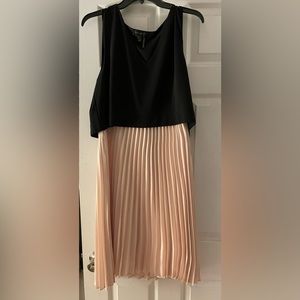 Donna Karan Black and Off white Cocktail Dress